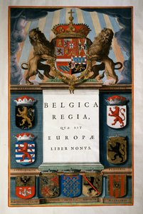 Belgica Regia quae est Europae (Belgium), Book IX, title page Volume IV, Atlas maior, by Joan Blaeu (1596-1673), copper engraving, 57.5x39 cm, Amsterdam 作： Joan Blaeu