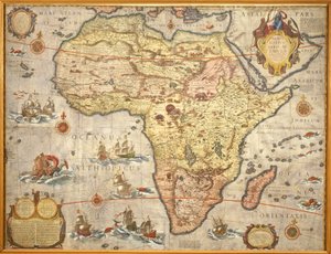 Joan Blaeuによる1686年のアフリカの地図 作： Joan Blaeu