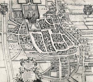 イタリア、ジョアン・ブラウ（1596-1673）が描いたラクコーニジの地図。 作： Joan Blaeu
