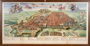 トリノの地図（Joan Blaeu作、『Theatrum Sabaudiae』より）、エングレーヴィング 作： Joan Blaeu