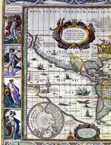 4つの要素。火・空気・水・土 作： Joan Blaeu