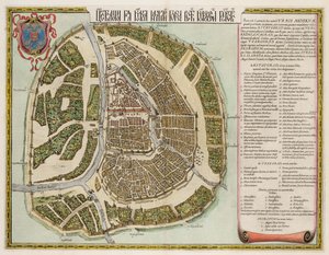 16世紀のモスクワクレムリン地図 作： Joan Blaeu