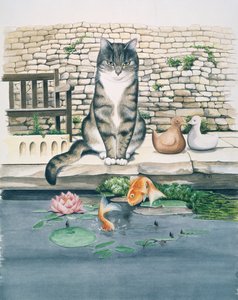 池のそばのウィリアム