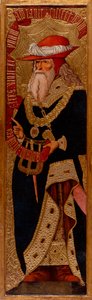 アブラハム - ジョアン・ガスコ (1500-1529 年) の絵画 - c. 1500 - パネルにテンペラ - 233.5x66.1 - カタルーニャ国立美術館、バルセロナ 作： Joan Gascó