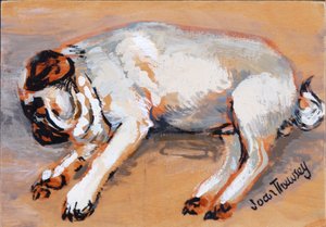 Hogarth Sleeping、2005年（ガッシュ）