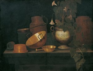 銅皿のある静物 作： Joannes de Cordua
