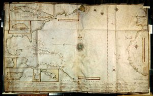 Ms 1288 fol.22 カリブ海の地図 作： Joao Teixeira