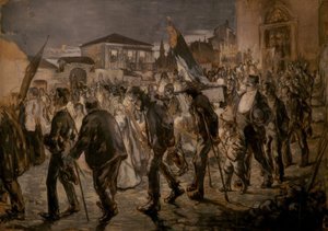 行列の出発 作： Joaquim Mir i Trinxet