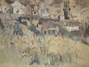 マスプジョルの近くの風景 作： Joaquim Mir i Trinxet