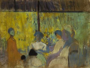 縫う女性 作： Joaquim Mir i Trinxet