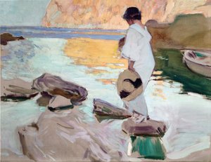 カラ・デ・サン・ビセンテのエレナ 作： JoaquínSorolla