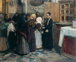 遺物にキス 作： Joaquín Sorolla