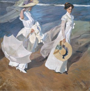 海岸沿いを散歩 作： Joaquín Sorolla