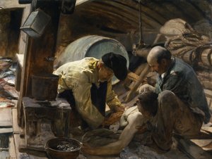 そして彼らはまだ魚は高価だと言います 作： Joaquín Sorolla