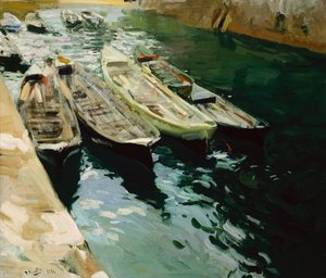 サン・セバスティアン近郊のザラウツに漂うドリフターズ 作： Joaquin Sorolla y Bastida