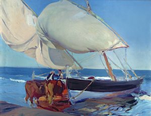 帆船 作： Joaquin Sorolla y Bastida