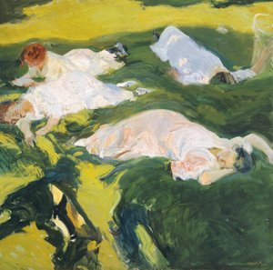 シエスタ 作： Joaquín Sorolla