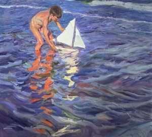 若いヨットマン 作： Joaquin Sorolla y Bastida