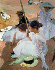 日傘の下 ザラウズ 作： Joaquin Sorolla y Bastida