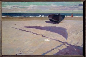舟の影」 ホアキン・ソロージャ・イ・バスティーダ（1862-1923）の絵画 1903年 マドリッド、ソロージャ美術館 作： Joaquín Sorolla