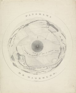 ワーテルローの戦場跡のパノラマ、1815 年 Panorama de Waterloo (オブジェクトのタイトル) 作： Jobard frères