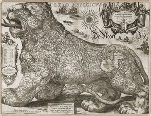 レオ・ベルギカス（Leo Belgicus）：低地の地図（1611年