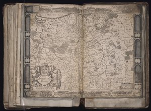 ポーランドの新しいポーランド描写マップ、c。 1629-1630 作： Jodocus Hondius