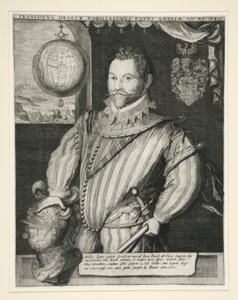 サー・フランシス・ドレイク 作： Jodocus Hondius
