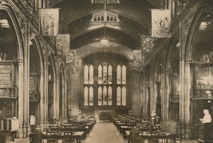 すべてのロンドン市民が行くべきギルドホールの図書館、c1935。