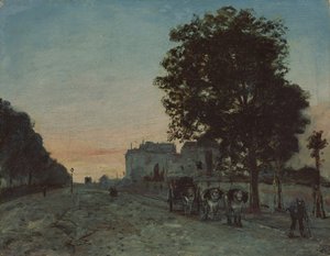パリ、ジュルダン大通り 作： Johan Barthold Jongkind