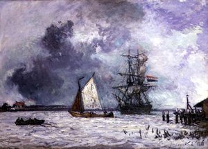 The Meuse 作： Johan Barthold Jongkind