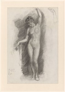 立っている女性のヌード 作： Johan Antonie de Jonge