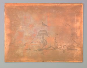 オンフルール港の桟橋 作： Johan Barthold Jongkind (signed by artist)