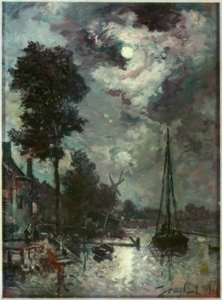 月光 作： Johan Barthold Jongkind