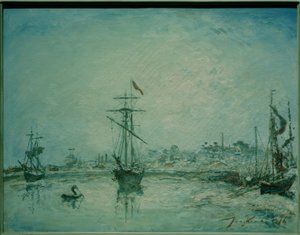 オンフルールの港 作： Johan Barthold Jongkind