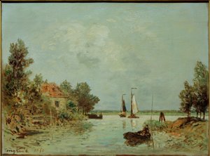 ドルドレヒトのマース 作： Johan Barthold Jongkind