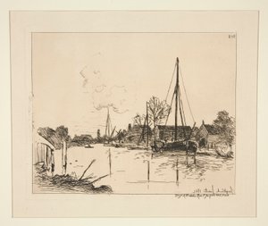 Le Canal (運河) 作： Johan Barthold Jongkind