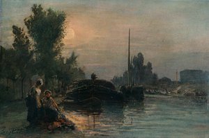 月光、c1870、1903 作： Johan Barthold Jongkind