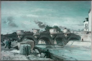 パリ、ポンヌフ 作： Johan Barthold Jongkind