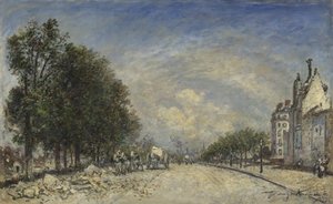 ブールバールドポールロイヤル、パリ、1877 作： Johan Barthold Jongkind
