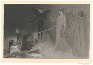 トランスバール戦争の政治的寓話における悪魔としてのチェンバレンとキッチナー