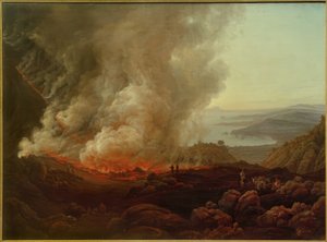 1820年12月のベスビオ火山の噴火J.Ch.ダール 作： Johan Christian Dahl