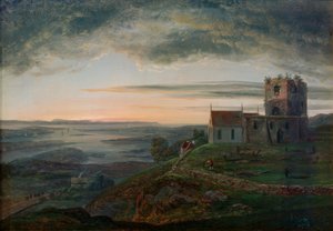 カルモイにあるアヴァルスネスの教会跡 作： Johan Christian Dahl