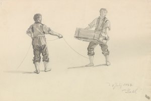 二人の男性 作： ヨハン・クリスチャン・ダール