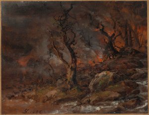 森林火災 作： Johan Christian Dahl