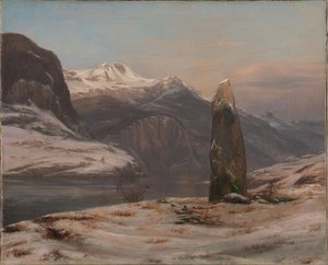 ソグネフィヨルドの冬 作： Johan Christian Dahl