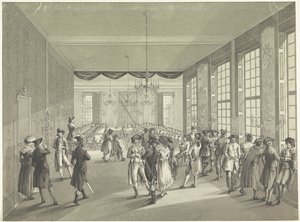 1795年、ハーグでの中央総会 1796 年にハーグの St. Joris Doelen で開催された中央議会 (オブジェクトのタイトル) 作： Johan Daniël de Gijselaar