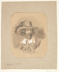 男の肖像 作： Johan Fredrik Hockert