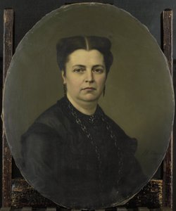 ジャネット・アントワネット・ピーターマート (1818-70)。 ピーター・マイエルの妻 作： Johan Heinrich Neuman (signed by artist)