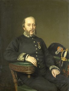 ジェラール・ヨハン・ロスト・ファン・テマート (1809-90)。 ユトレヒト州行政官 作： Johan Heinrich Neuman